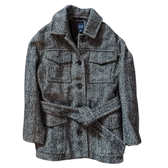 GAP Monochrome Herringbone Jacket - Picture 4 of 4